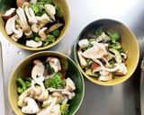 レンジ豆腐茄子椎茸生姜醤油炒め味八宝菜風作り方8写真