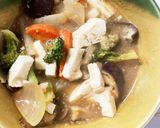 レンジ豆腐茄子椎茸生姜醤油炒め味八宝菜風作り方18写真