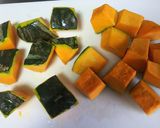 少ない材料でも美味しいかぼちゃの煮つけ作り方1写真
