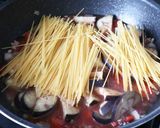 ワンポットパスタ！茄子のミートパスタ作り方4写真
