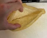 鶏ひき肉と豆腐の油揚げロール煮作り方2写真