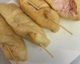 鶏ひき肉と豆腐の油揚げロール煮作り方3写真