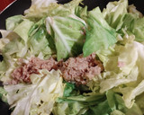 春キャベツと厚揚げとツナの味噌炒め作り方4写真