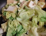 春キャベツと厚揚げとツナの味噌炒め作り方5写真