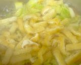 キャベツ 人参 油揚げの味噌汁^^作り方5写真