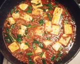 簡単☆麻婆豆腐パスタ作り方1写真