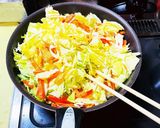 春キャベツのモダン焼き作り方1写真
