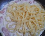 簡単！♬ツナ＆ソーセージクリームパスタ♬作り方3写真
