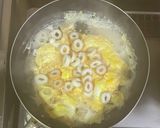 超簡単☆かき玉竹輪煮込み焼きうどんです♪作り方3写真