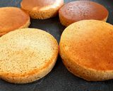 円形シリコン型で作る厚焼きパンケーキ作り方4写真