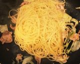 【すき焼きのタレで】豚とキャベツのパスタ作り方7写真