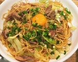 【すき焼きのタレで】豚とキャベツのパスタ作り方10写真