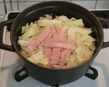 キャベツとベーコンの味噌汁☆作り方3写真