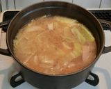 キャベツとベーコンの味噌汁☆作り方4写真