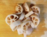 ホタルイカとれんこんのアヒージョ作り方1写真