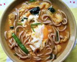 油揚げ、ほうれん草入りカレー南蛮そば♪作り方1写真