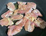 鶏モモ肉の味噌バター　クリーム煮作り方3写真