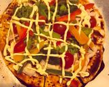 サラダチキンdeクリスピー照り焼きピザ作り方5写真