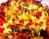 サラダチキンdeクリスピー照り焼きピザ作り方7写真