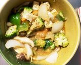 レンジ肉無豆腐簡単プルコギ味野菜炒め作り方15写真