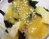 たけのこ、きくらげの、からし酢味噌あえ作り方1写真