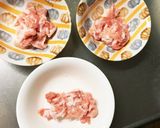 全てレンジもやし入り和風生姜甘酢味酢豚作り方2写真
