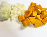 かぼちゃの豆乳スープ作り方1写真