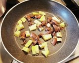 タケノコとイクラ、ホタルイカの和風パスタ作り方3写真
