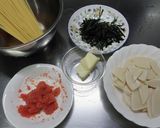 旬の味！たけのこ＆たらこのスパゲッティ作り方1写真