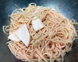 旬の味！たけのこ＆たらこのスパゲッティ作り方5写真