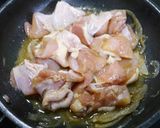 悪魔の親子丼　ごろごろ肉卵にとろとろ玉葱作り方6写真