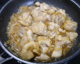 悪魔の親子丼　ごろごろ肉卵にとろとろ玉葱作り方7写真