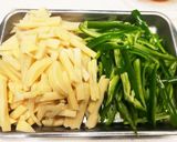 豚ロースの青椒肉絲作り方1写真