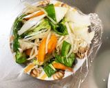 レンジ肉無チクワガリマヨ醤油味野菜炒め作り方12写真