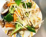 レンジ肉無チクワガリマヨ醤油味野菜炒め作り方14写真
