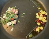 パンチェッタと彩野菜のペペロンチーノ作り方4写真
