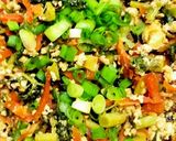 旬#人参の葉と人参の炒り豆腐作り方6写真