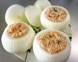 新玉ねぎの肉詰め作り方5写真