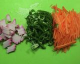 スピード調理、豆腐干の冷製パスタ風作り方1写真