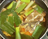 カレイと九条ネギの煮付け作り方4写真