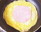 ハムとチーズのオムレツ作り方3写真