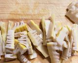 簡単！めんつゆで作るたけのこご飯作り方1写真