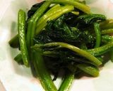 うにバターほうれん草でつけ合わせ作り方4写真