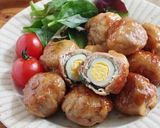 ☆簡単☆うずら卵の大葉肉巻きボール作り方6写真