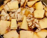 豚肉入りタケノコ土佐煮作り方3写真