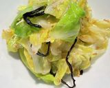 旬の春キャベツと塩昆布のふりふり和え作り方4写真