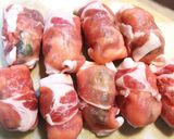 うこぎご飯の肉巻きおにぎり作り方2写真