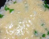 新玉ねぎ葉の長芋リゾット作り方4写真