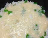 新玉ねぎ葉の長芋リゾット作り方5写真