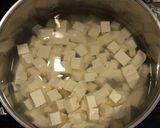 豆苗と豆腐の卵のピリ辛中華スープ作り方1写真